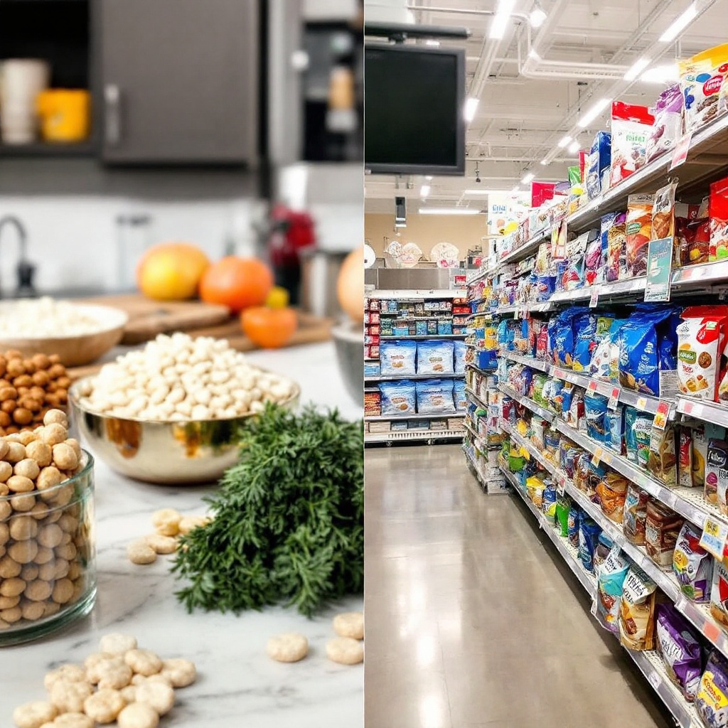 Selbstgemachte vs gekaufte Snacks Bild 1